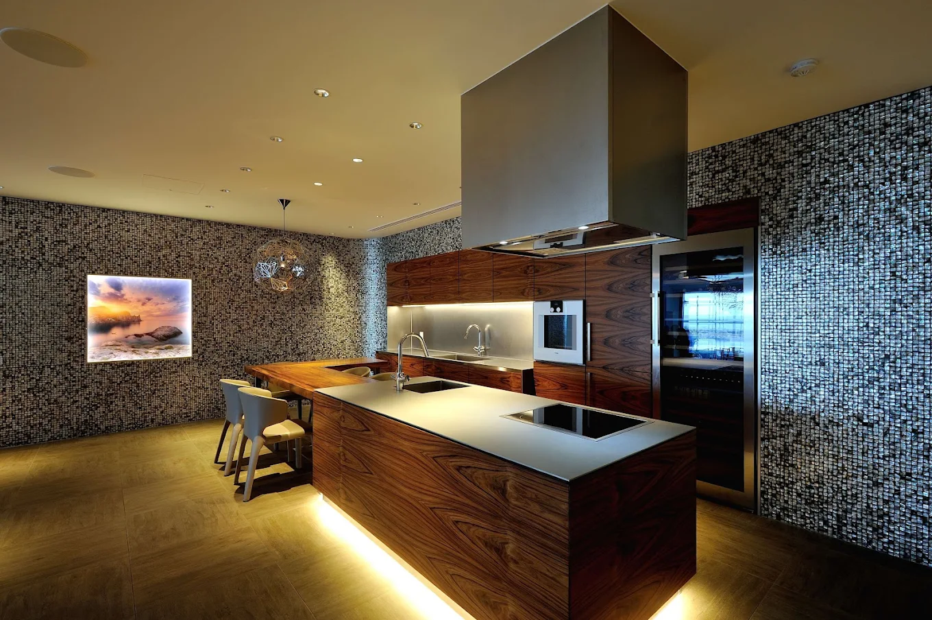 Ultra-luxury dark modular kitchen